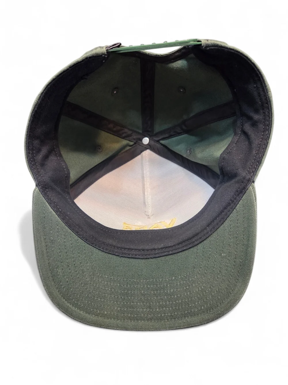 Vans Olive Green Embroidered 'Off The Wall' Snapback Hat - Picture 5 of 5